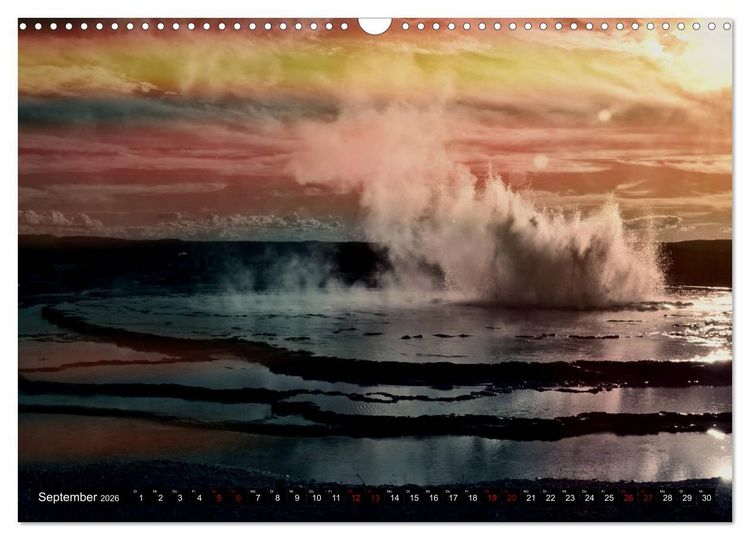 Produktbild: Yellowstone Nationalpark. Tanz auf dem Vulkan (Wandkalender 2026 DIN A3 quer), CALVENDO Monatskalender