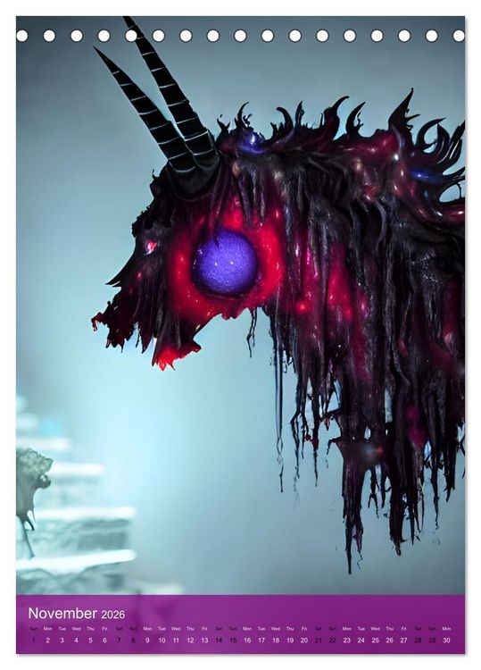 Produktbild: Zombiecorns (Desk Calendar 2026 DIN A5 portrait), CALVENDO 12 Month DeskCalendar