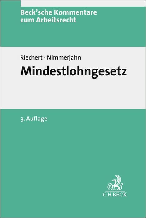 Produktbild: Beck'sche Kommentare zum Arbeitsrecht / Mindestlohngesetz. MiLoG