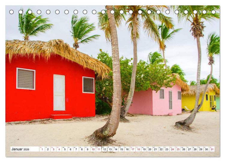 Produktbild: Karibische Momente - Eine Reise ins tropische Paradies (Tischkalender 2026 DIN A5 quer), CALVENDO Monatskalender
