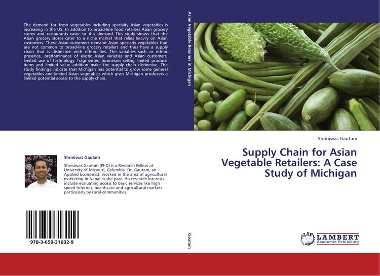 Produktbild: Supply Chain for Asian Vegetable Retailers: A Case Study of Michigan