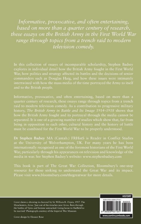 Produktbild: The British Army in Battle and Its Image 1914-1918