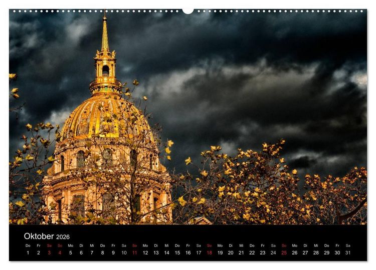 Produktbild: Paris - Impressionen einer Weltstadt (hochwertiger Premium Wandkalender 2026 DIN A2 quer), Kunstdruck in Hochglanz