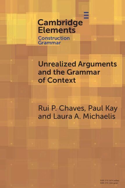 Produktbild: Unrealized Arguments and the Grammar of Context