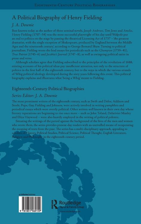 Produktbild: A Political Biography of Henry Fielding