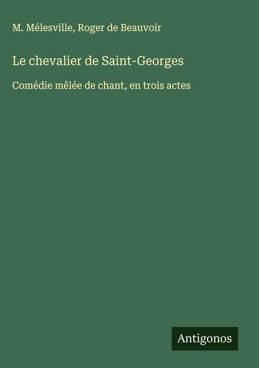 Produktbild: Le chevalier de Saint-Georges