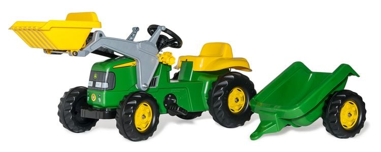 Produktbild: rollyToys John Deere mit Frontlader und Anh&auml;nger