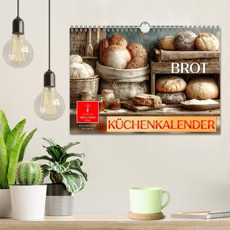 Produktbild: K&uuml;chenkalender Brot (Wandkalender 2026 DIN A4 quer), CALVENDO Monatskalender
