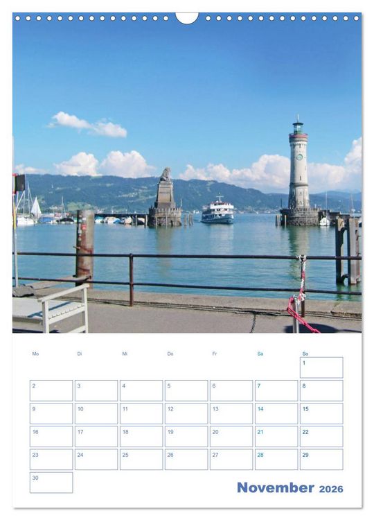 Produktbild: Lindau. Die Gl&uuml;cksfinder-Insel (Wandkalender 2026 DIN A3 hoch), CALVENDO Monatskalender