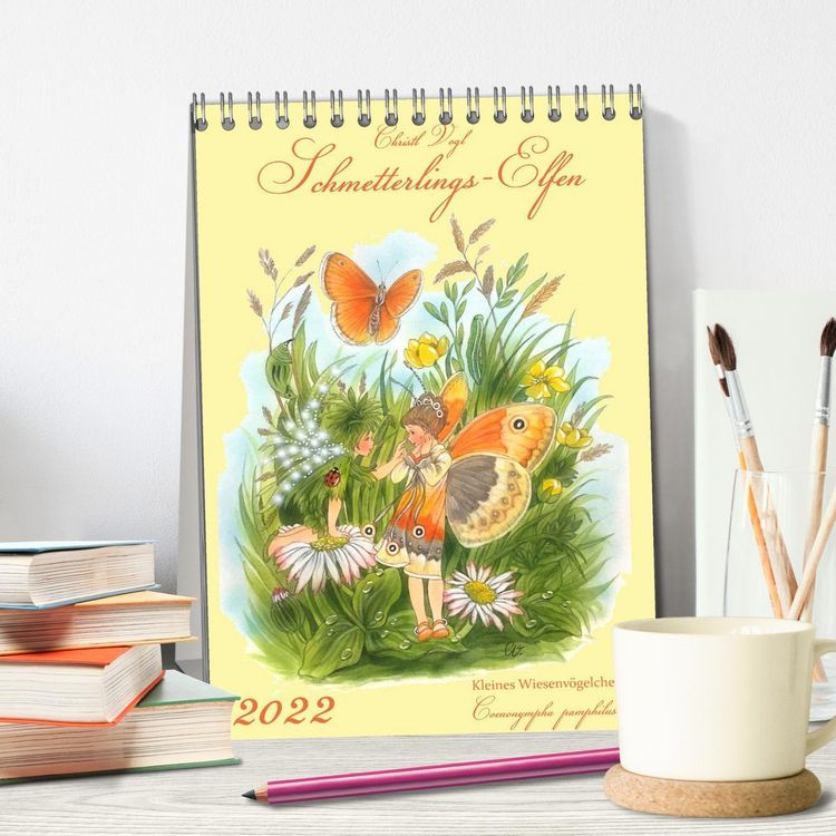 Produktbild: Schmetterlings-Elfen (Tischkalender 2026 DIN A5 hoch), CALVENDO Monatskalender