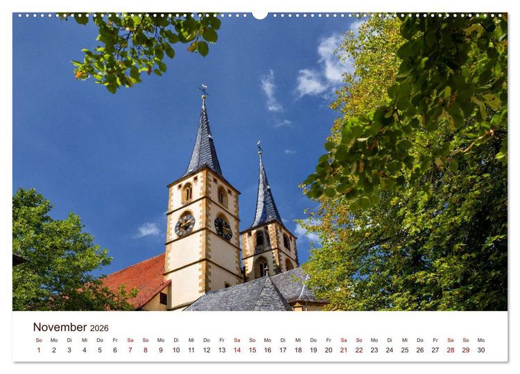 Produktbild: Bad Wimpfen. (Wandkalender 2026 DIN A2 quer), CALVENDO Monatskalender