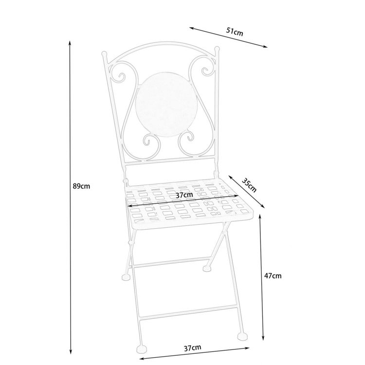 Produktbild: HTI-Living Gartenstuhl Celia "Hahn" 2er Set Gartenstuhl Celia "Hahn" 2er Set