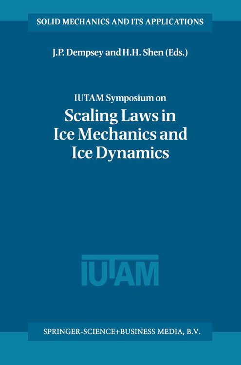 Produktbild: IUTAM Symposium on Scaling Laws in Ice Mechanics and Ice Dynamics