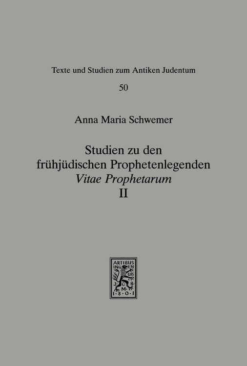 Produktbild: Studien zu den fr&uuml;hj&uuml;dischen Prophetenlegenden