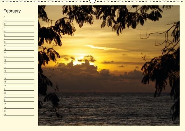 Produktbild: Colours by the sea / Birthday Calendar / UK-Version (Wall Calendar perpetual DIN A2 Landscape)