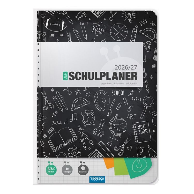 Produktbild: TR&Ouml;TSCH - Schulplaner Schwarz 26/27
