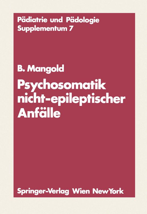 Produktbild: Psychosomatik nicht-epileptischer Anf&auml;lle