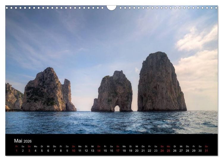 Produktbild: Amalfik&uuml;ste und Capri (Wandkalender 2026 DIN A3 quer), CALVENDO Monatskalender