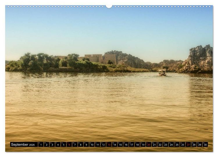 Produktbild: Abenteuer auf dem Nil. Eine Reise von Luxor nach Abu Simbel (hochwertiger Premium Wandkalender 2026 DIN A2 quer), Kunstdruck in Hochglanz