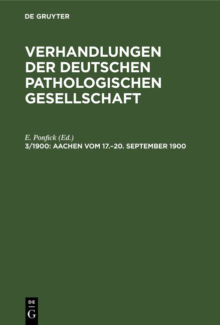 Produktbild: Aachen vom 17.&ndash;20. September 1900