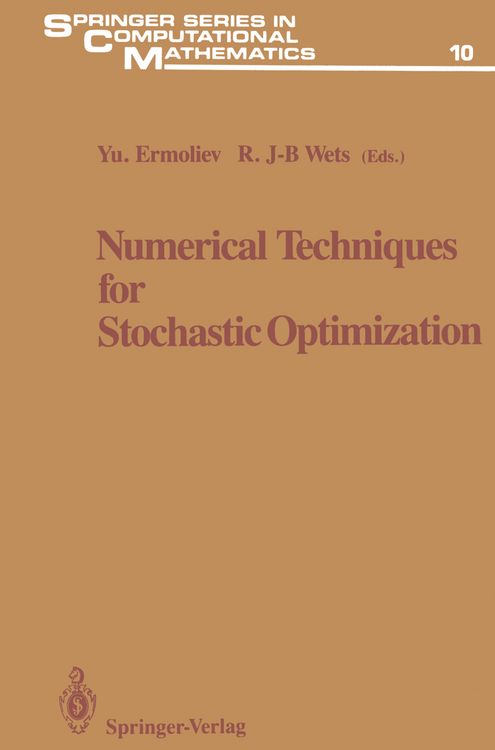 Produktbild: Numerical Techniques for Stochastic Optimization