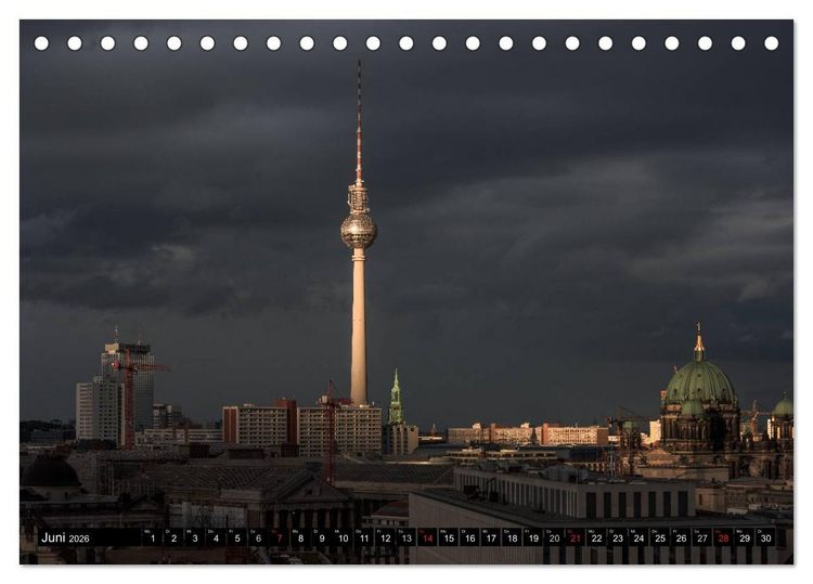 Produktbild: Berlin - Faszination Hauptstadt (Tischkalender 2026 DIN A5 quer), CALVENDO Monatskalender
