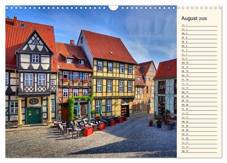 Produktbild: Quedlinburg - Welterbestadt im Harz (Wandkalender 2026 DIN A3 quer), CALVENDO Monatskalender