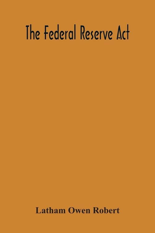 Produktbild: The Federal Reserve Act