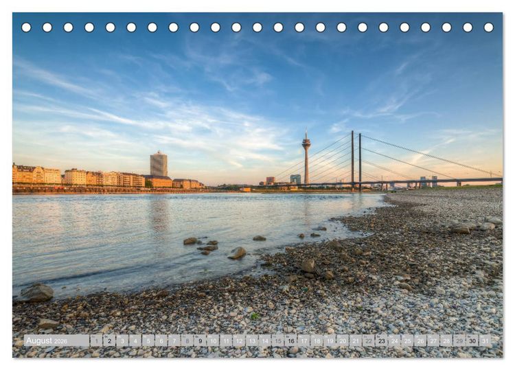 Produktbild: Wundersch&ouml;nes D&uuml;sseldorf (Tischkalender 2026 DIN A5 quer), CALVENDO Monatskalender