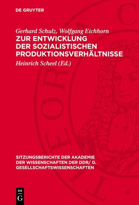 Produktbild: Zur Entwicklung der sozialistischen Produktionsverh&auml;ltnisse