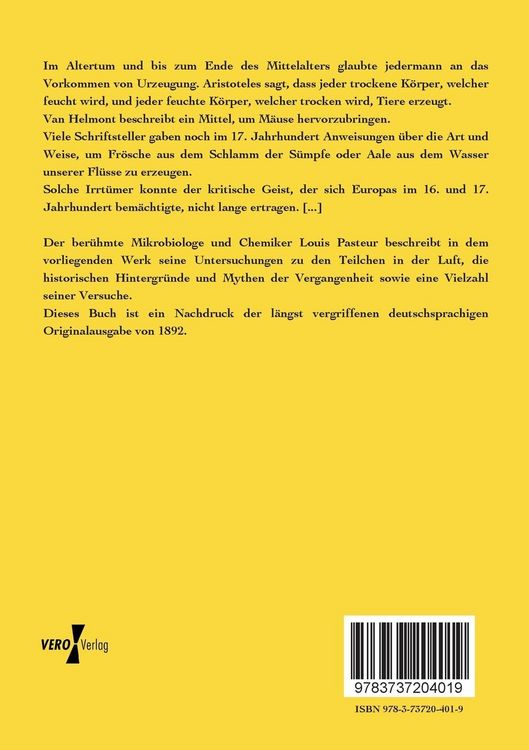Produktbild: Die in der Atmosph&auml;re vorhandenen organisierten K&ouml;rperchen