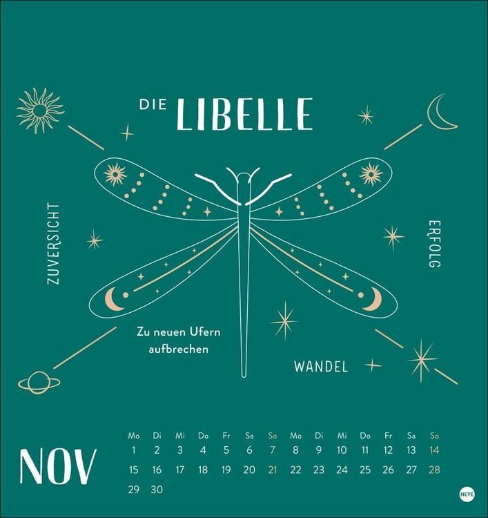 Produktbild: Krafttiere Postkartenkalender 2027