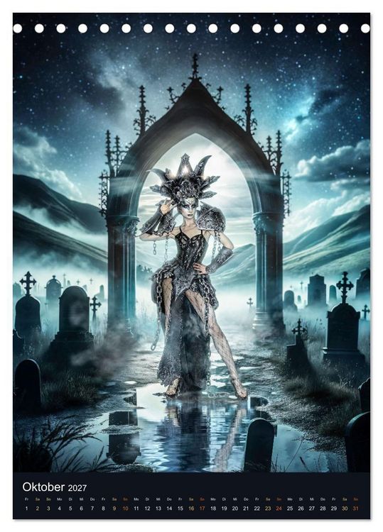 Produktbild: Bodypainting Adventures (Tischkalender 2027 DIN A5 hoch), CALVENDO Monatskalender