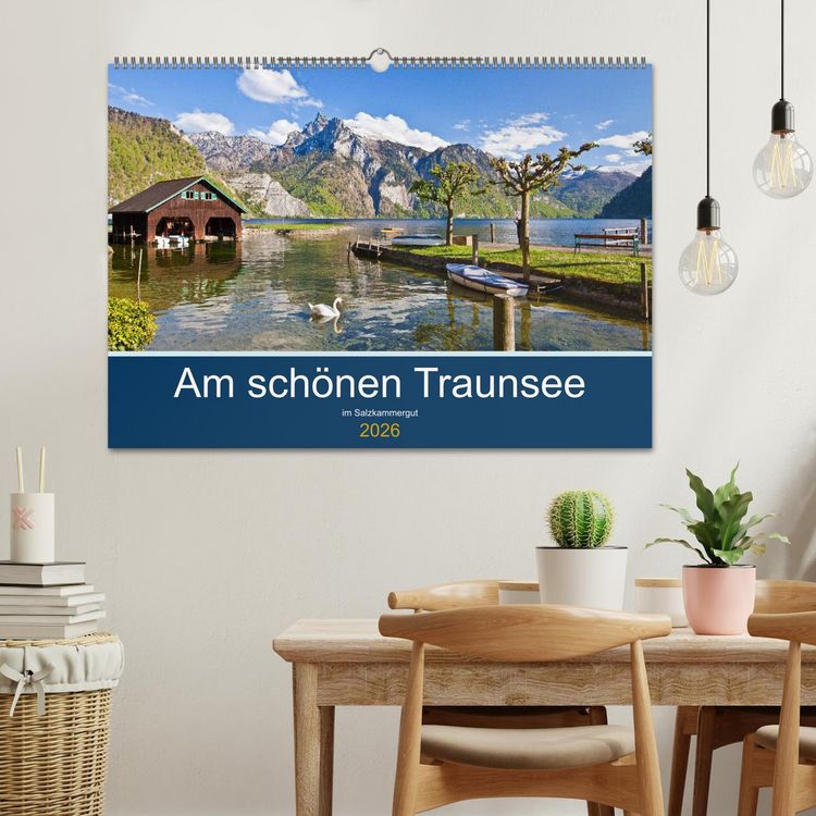 Produktbild: Am sch&ouml;nen Traunsee im Salzkammergut (Wandkalender 2026 DIN A2 quer), CALVENDO Monatskalender