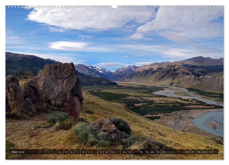 Produktbild: Argentinien und Chile - vom Regenwald bis Feuerland (hochwertiger Premium Wandkalender 2026 DIN A2 quer), Kunstdruck in Hochglanz