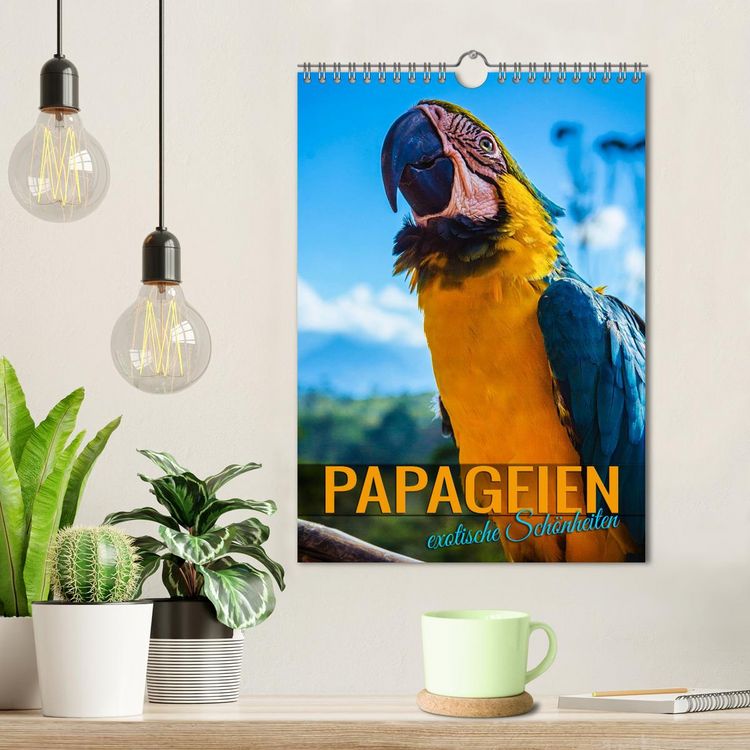 Produktbild: Papageien - exotische Sch&ouml;nheiten (Wandkalender 2026 DIN A4 hoch), CALVENDO Monatskalender