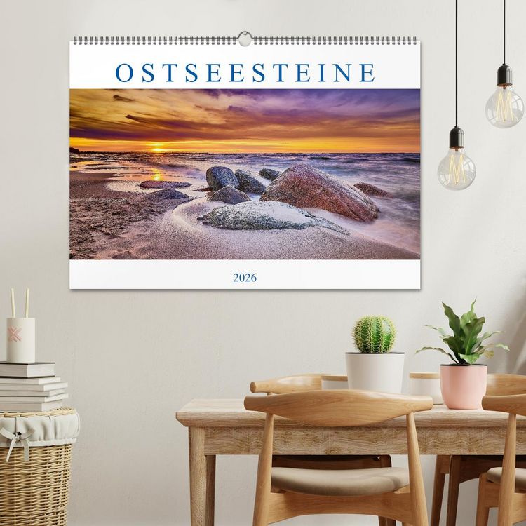 Produktbild: Ostseesteine (Wandkalender 2026 DIN A2 quer), CALVENDO Monatskalender