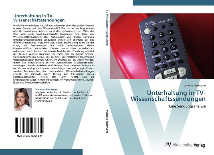 Produktbild: Unterhaltung in TV-Wissenschaftssendungen