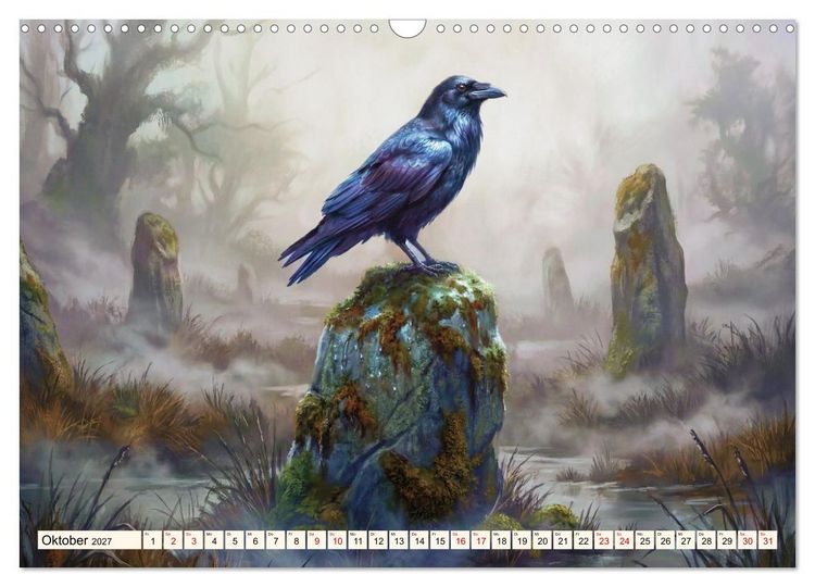 Produktbild: Gesch&ouml;pfe der Legenden - Eine Reise durch die Welt mystischer Wesen (Wandkalender 2027 DIN A3 quer), CALVENDO Monatskalender
