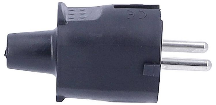 Produktbild: AS Schwabe 62222 Schutzkontaktstecker PVC 230V Schwarz