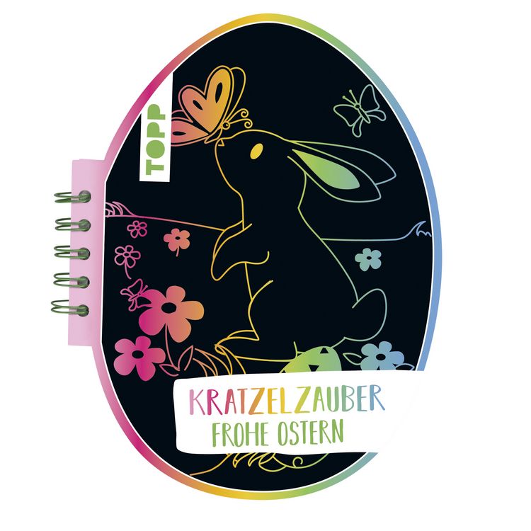 Produktbild: Kratzelzauber Ostern (Kratzelbuch in Ostereiform)