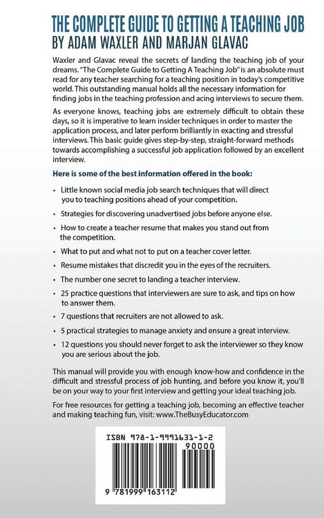 Produktbild: The Complete Guide To Getting A Teaching Job
