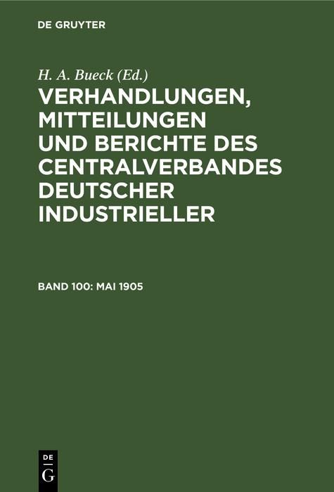 Produktbild: Mai 1905