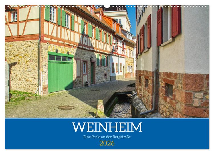 Produktbild: Weinheim - Eine Perle an der Bergstra&szlig;e (Wandkalender 2026 DIN A2 quer), CALVENDO Monatskalender