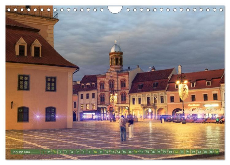 Produktbild: Zauberhaftes Brasov - Das Juwel Siebenb&uuml;rgens imitten der Karpaten (Wandkalender 2026 DIN A4 quer), CALVENDO Monatskalender