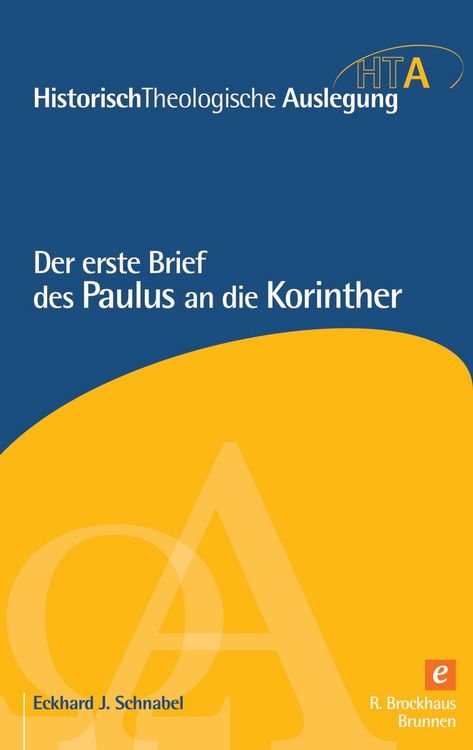 Produktbild: Der erste Brief des Paulus an die Korinther