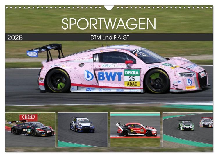 Produktbild: SPORTWAGEN DTM und FIA GT (Wandkalender 2026 DIN A3 quer), CALVENDO Monatskalender