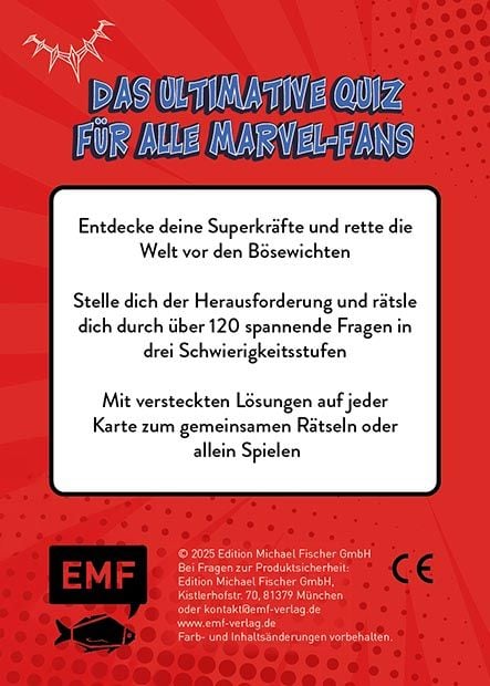 Produktbild: Kartenspiel: Das inoffizielle Quiz f&uuml;r Marvel-Fans