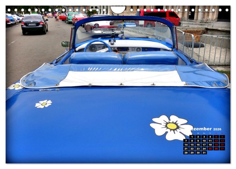 Produktbild: Bunte V&ouml;gel - Originelle Oldtimer in Havanna (Wandkalender 2026 DIN A4 quer), CALVENDO Monatskalender