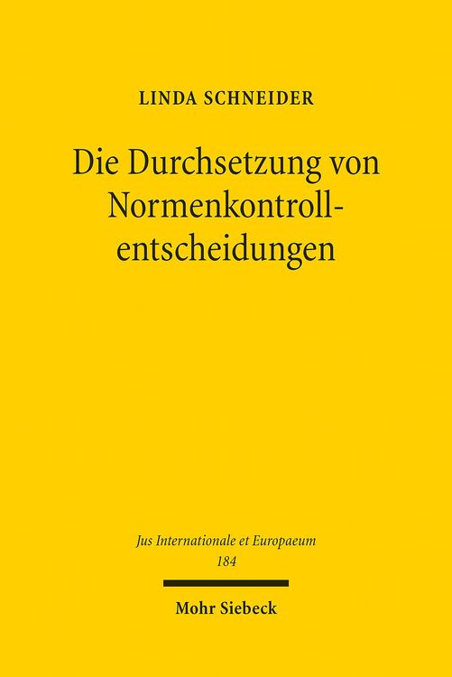 Produktbild: Die Durchsetzung von Normenkontrollentscheidungen